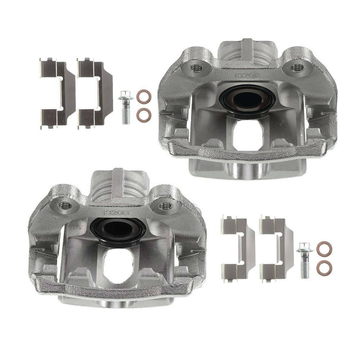 2x Rear Left Right Brake Caliper W/ Bracket For GMC Chevy Cadillac Buick Saturn
