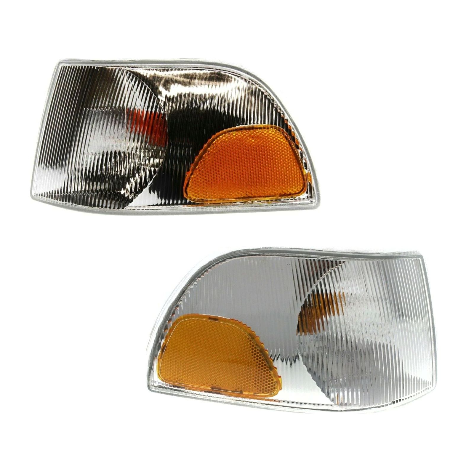 Side Marker Corner Parking Turn Signal Light Lamp Pair Set For Volvo C70 S70 V70