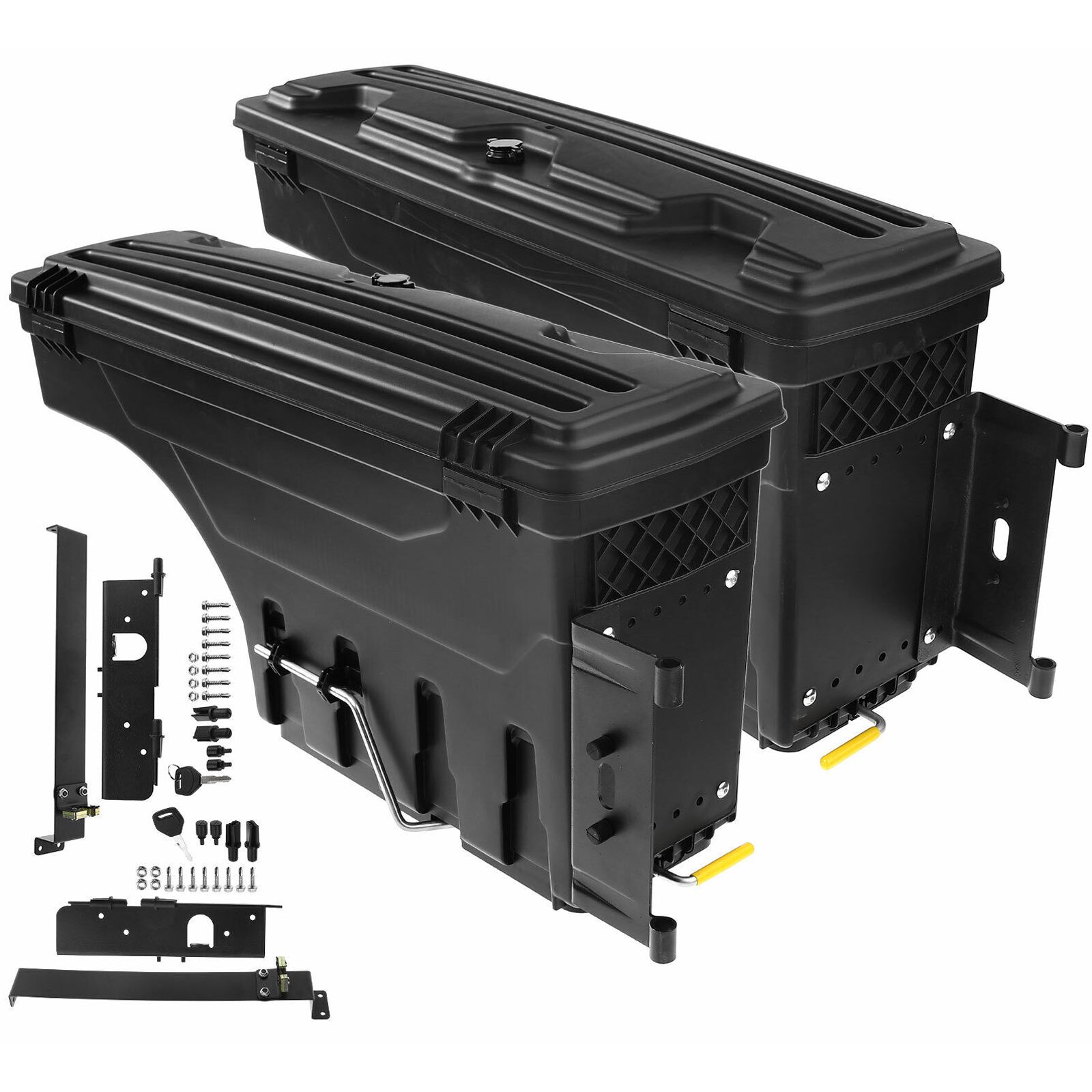 Left & Right Truck Bed Storage Box ToolBox For Chevy Silverado GMC Sierra 99-07