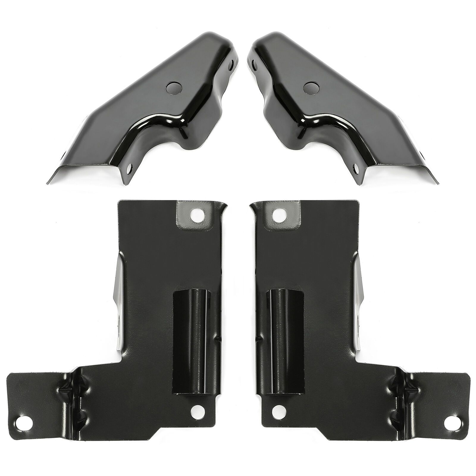 4PCS Front Steel Bumper Brackets Set For Chevy 03-06 Chevy Silverado 1500-3500