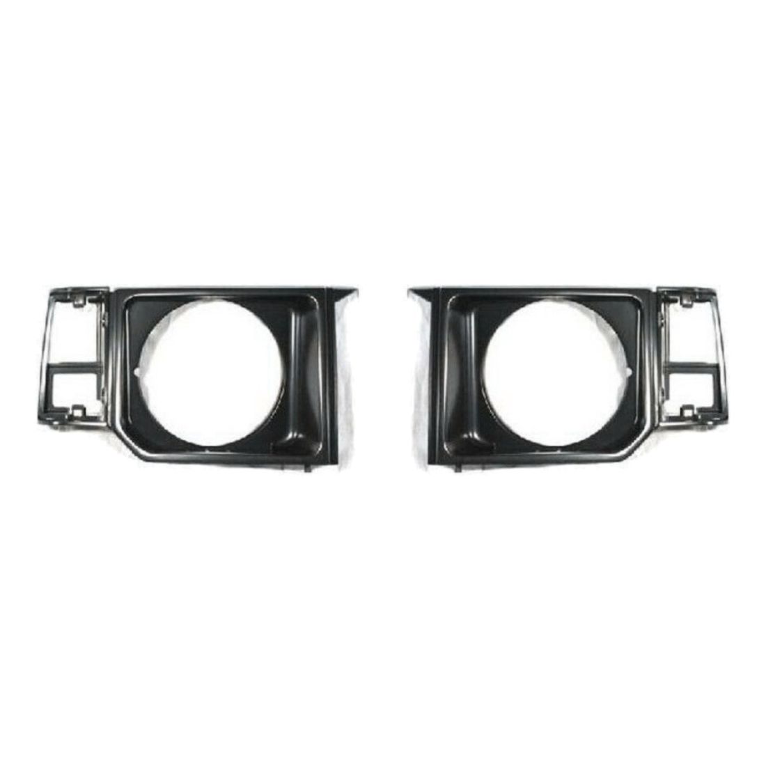 2pcs Pack Headlight Door/Bezel Left & Right Side Black LH RH For Montero Raider