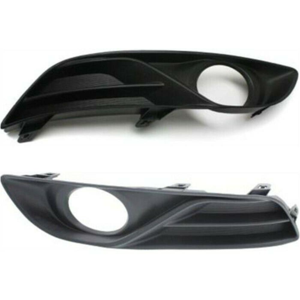Fog Light Trim Set For 13-15 Nissan Sentra Sedan Left Right W/Fog Light Hole 2Pc