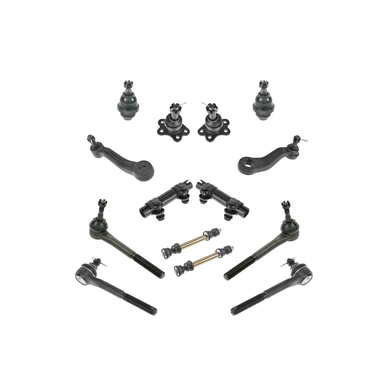 For Chevrolet GMC Tie Rod Ball Joint 14pc Steering/Suspension Kit