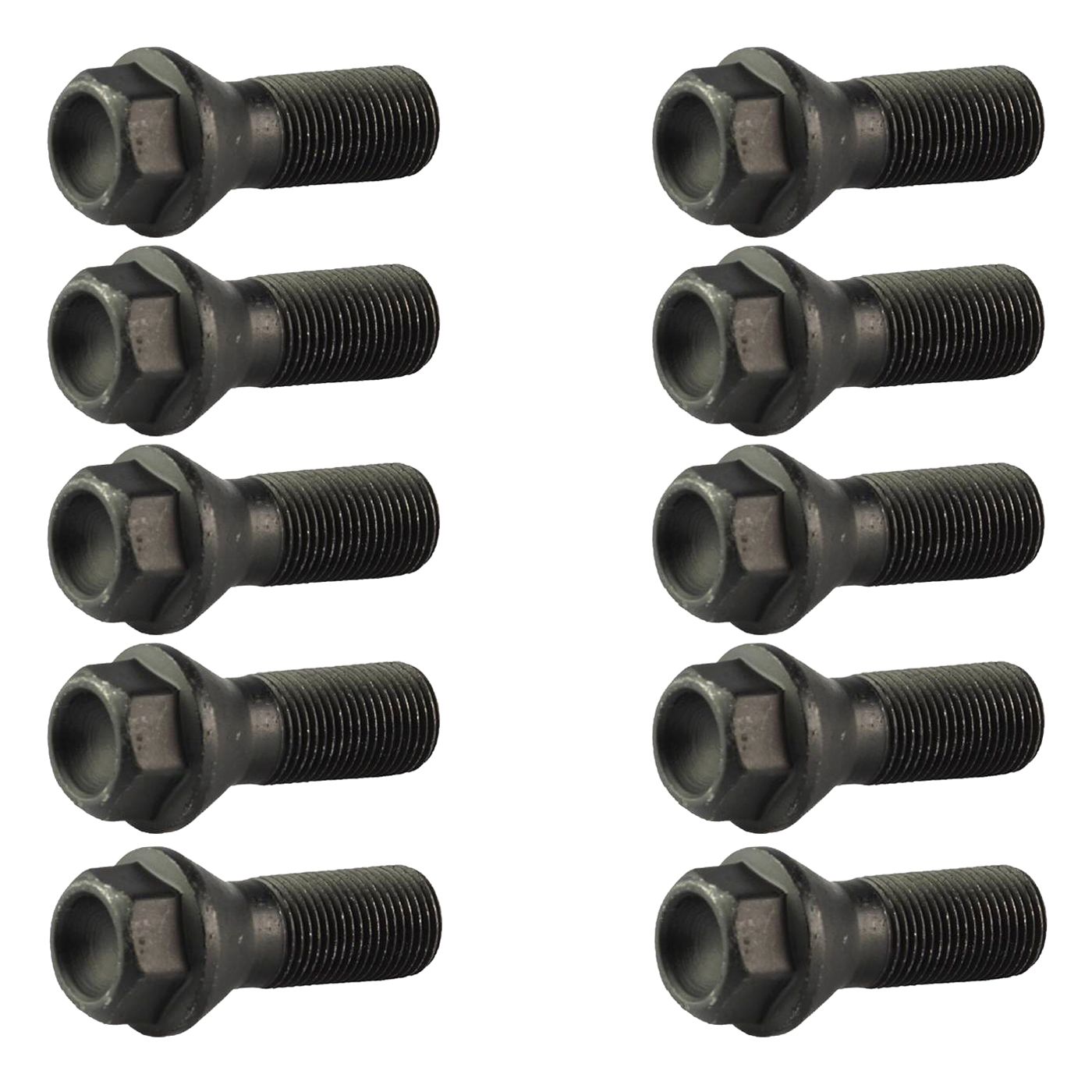 2 Sets Of - For BMW F25 X3 E70 X5 Black Wheel Lug Bolts 36136781151