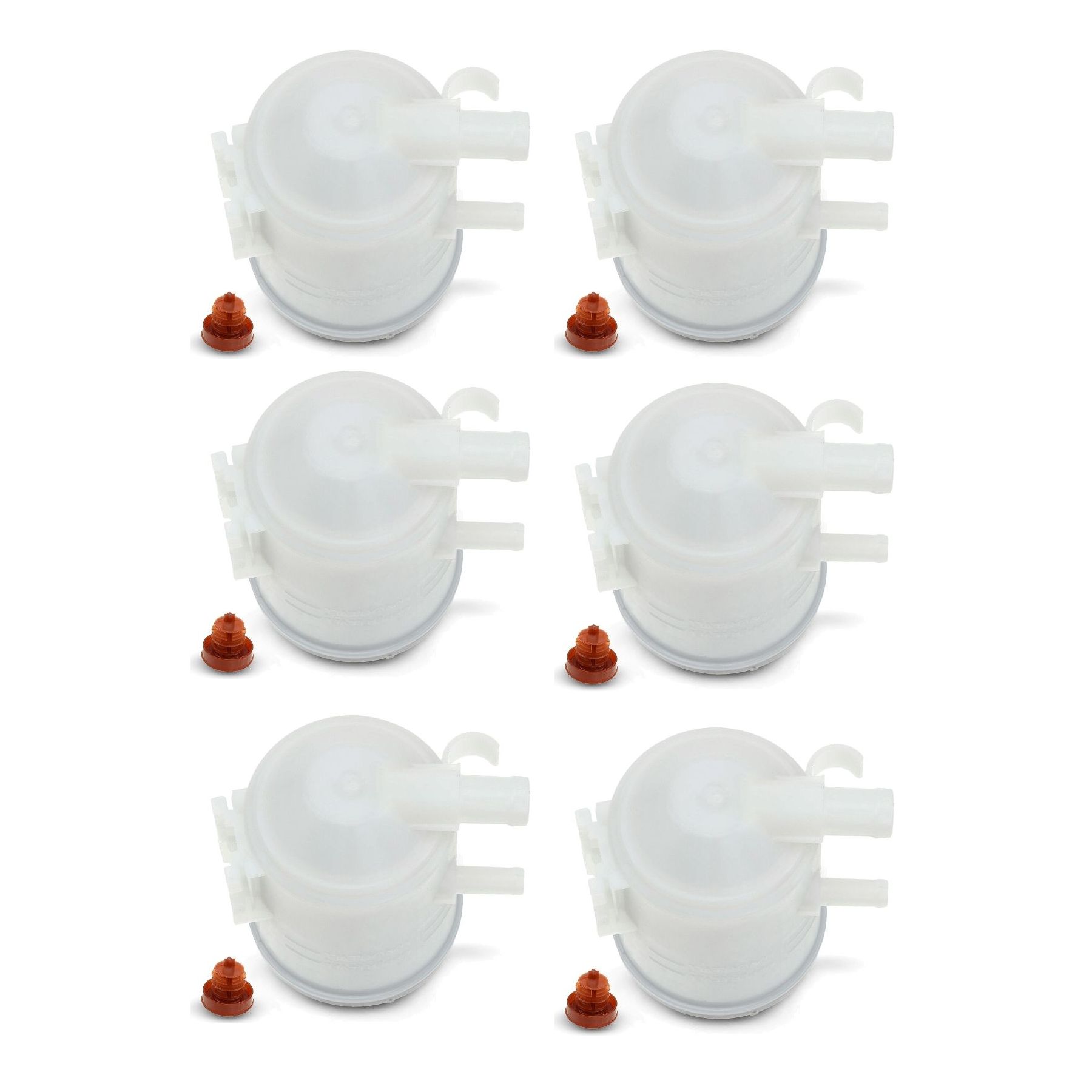 6 Sets Of - Power Steering Reservoir W/ Cap For Honda CR-V 2007-2011 L4 2.4L