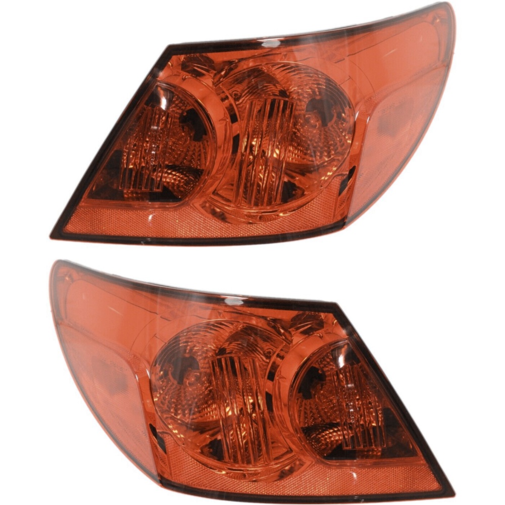 Halogen Tail Light Set For 2009-2010 Chrysler Sebring Sedan Outer W/ Bulbs 2Pcs