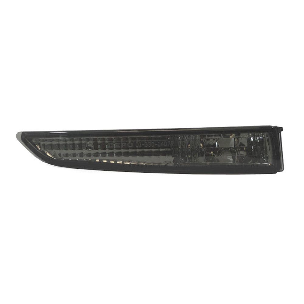 Smoke Lens Chrome Housing Bumper Side Marker Set For 2010-2012 Ford Fusion