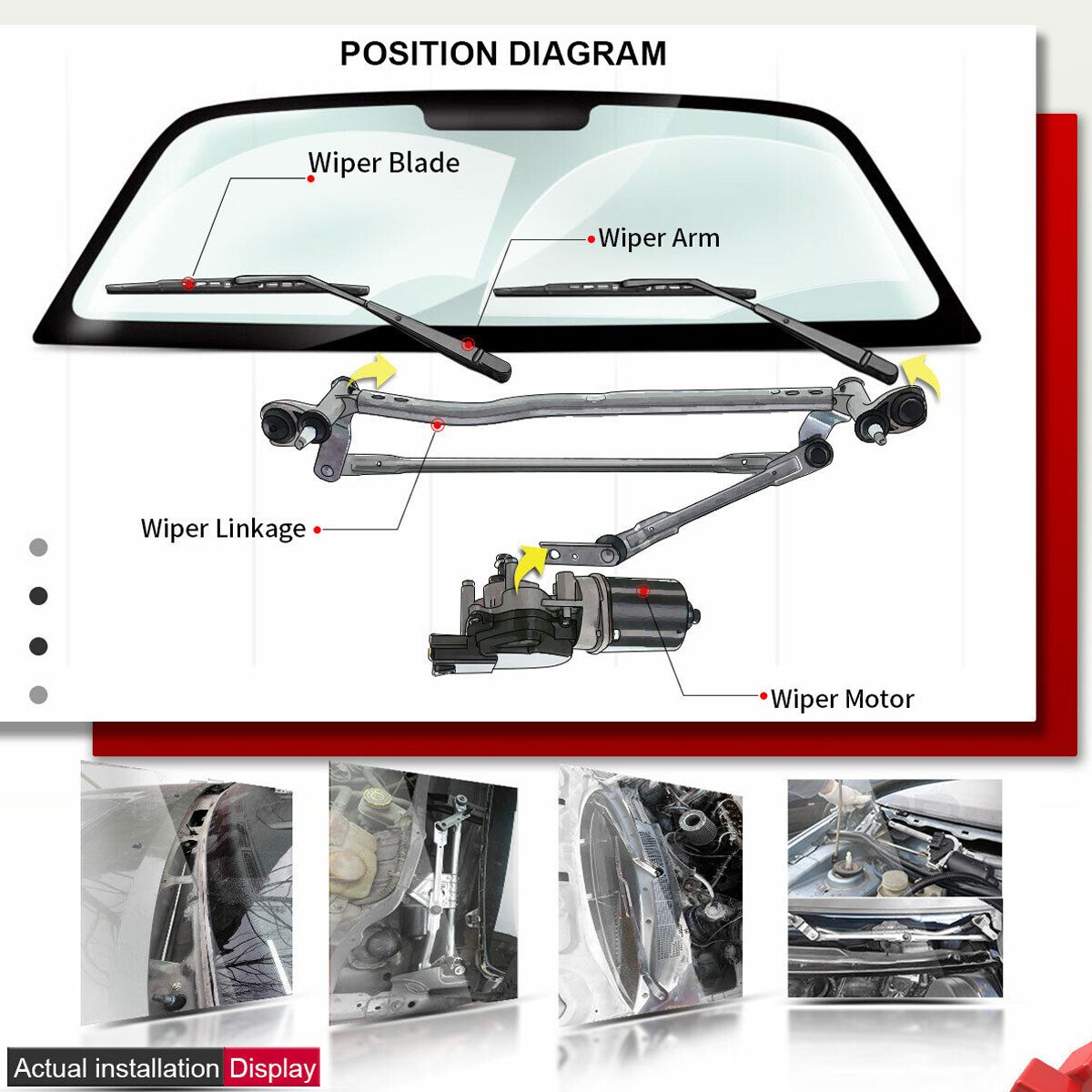 Front Windshield Wiper Linkage For Mercedes Benz W202 C220 C230 C280 2028200341