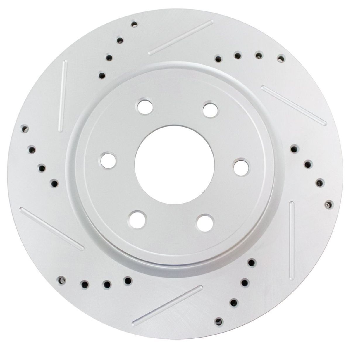 Brake Rotor Drilled & Slotted Front Coated For Nissan