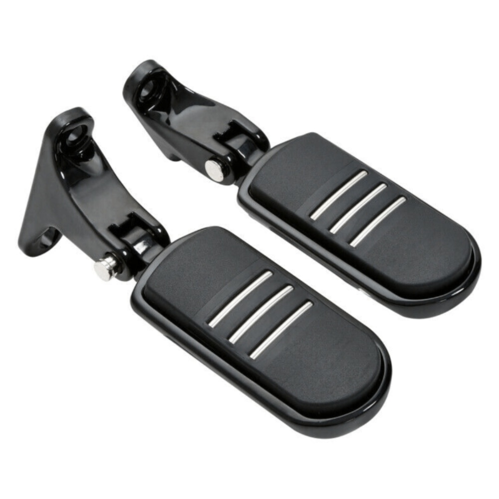 Black Rear Passenger Footpeg For 1993-2022 Harley-Davidson