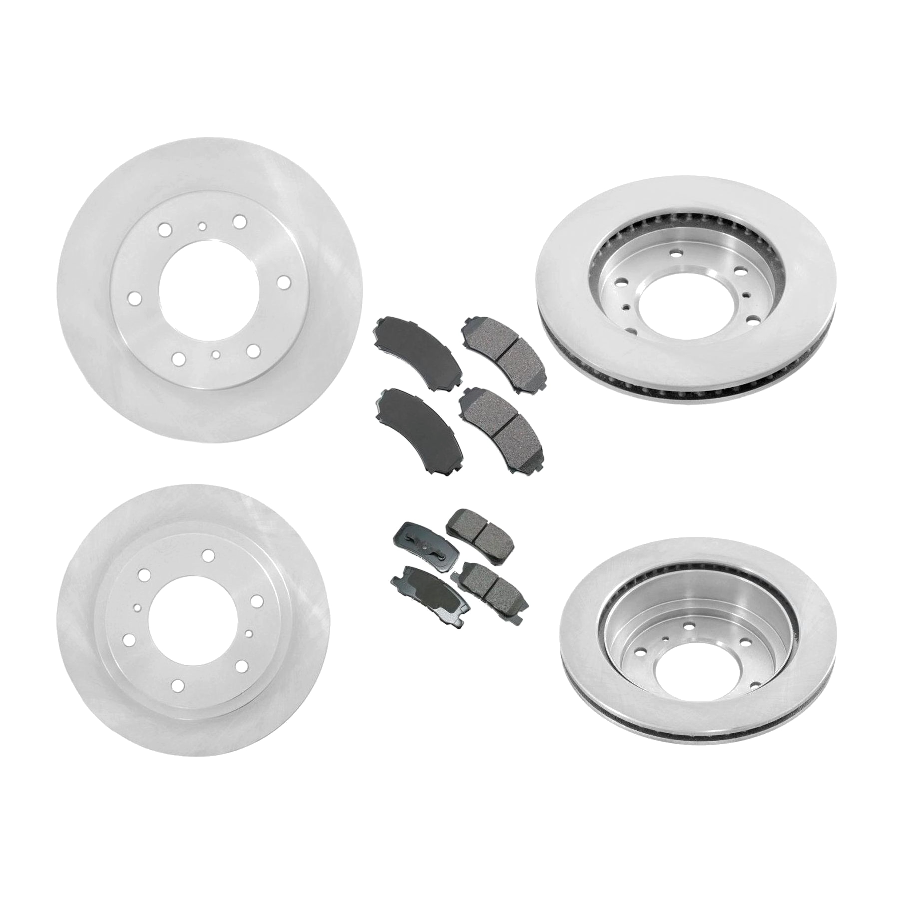 For 01-06 Montero Limited Sport Utility Brake Disc Rotors & Ceramic Brake Pads