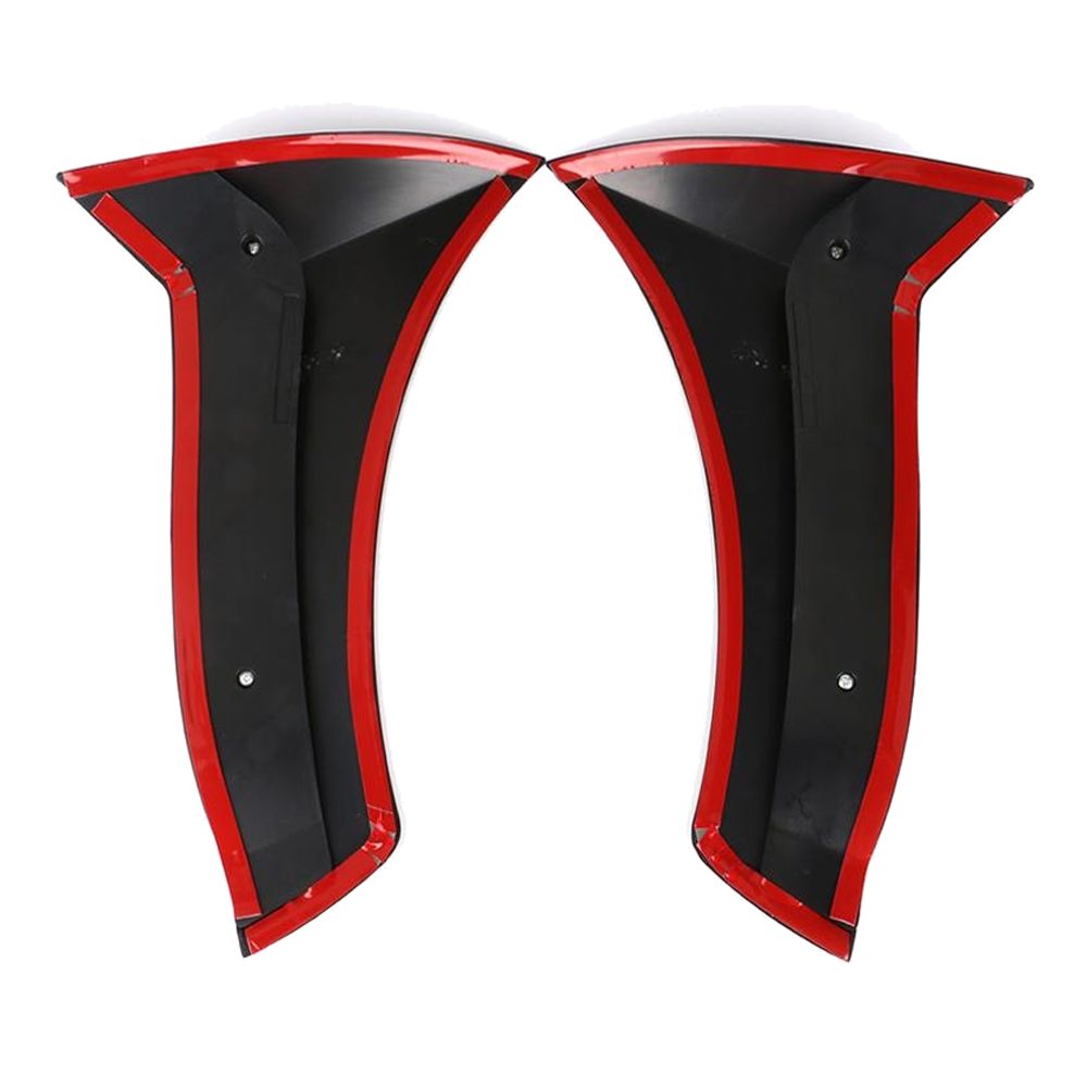 Fits 15-18 Benz W205 C-Class 4DR Sedan Side Fender Vent Trim Matte Black ABS 2PC