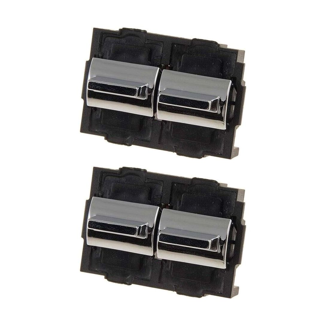 2 Sets Of - 49214 Power Window Switch Front Driver Left Side Chrome Fits Left