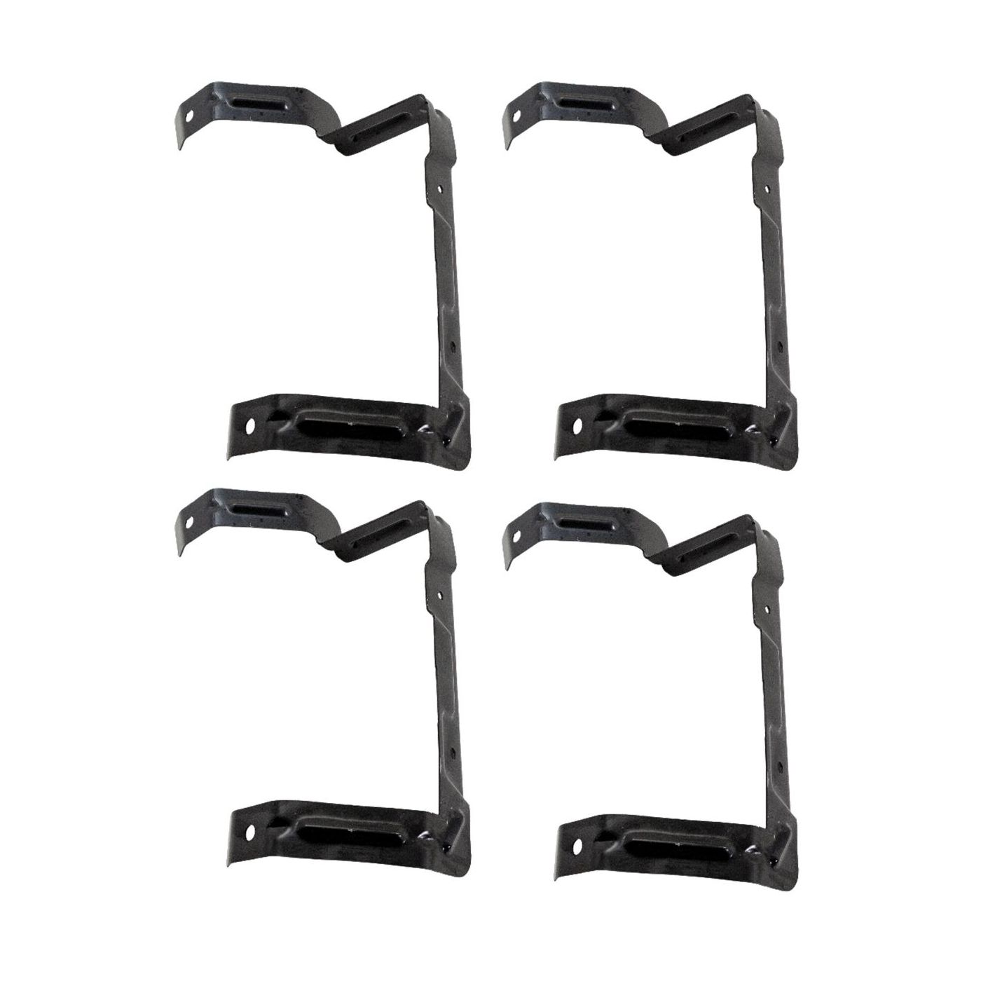 4 Sets Of - Bumper Face Bar Bracket Retainer Mounting Brace Rear Driver Left Side