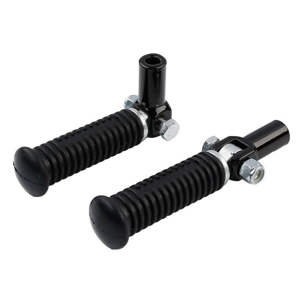 For 00-06 Heritage Softail Black Passenger Footpeg Pegs Clevis Support Mount