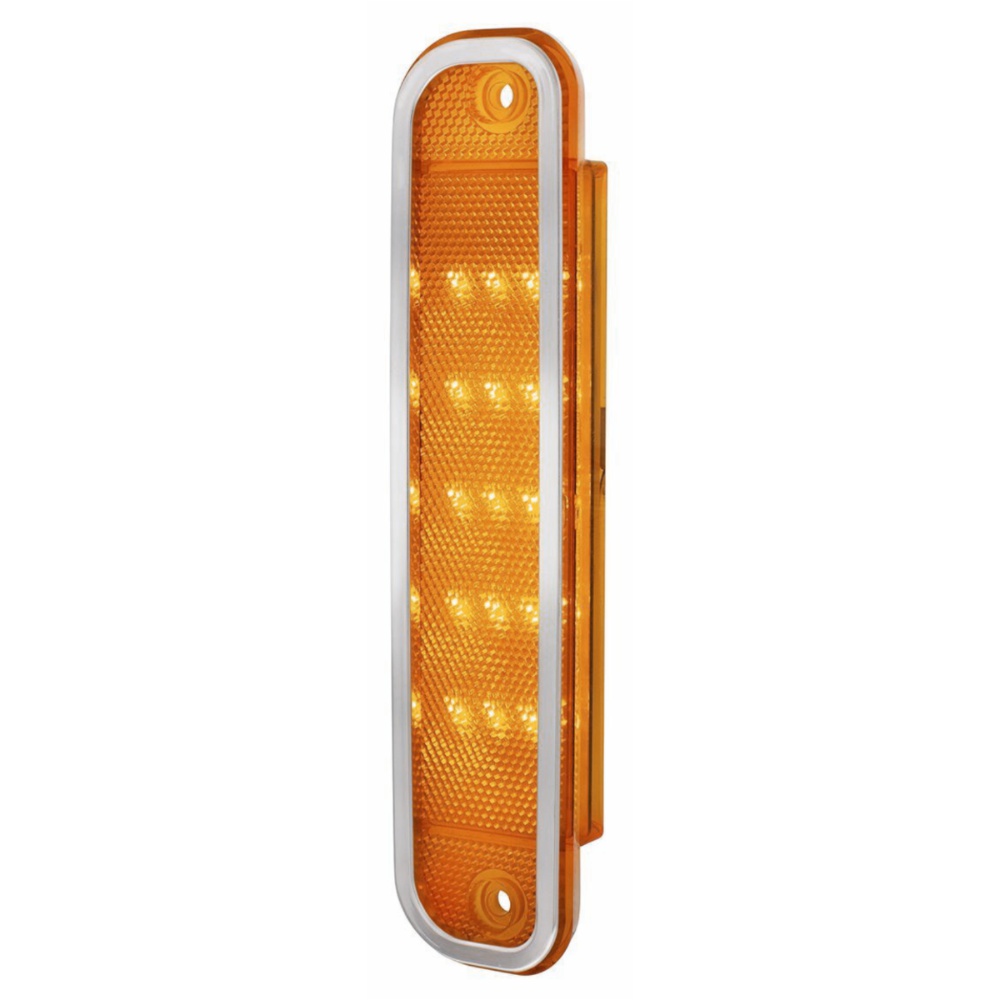 2 Sets Of - Amber Front LED Side Marker Light Set For Chevrolet GMC Truck
