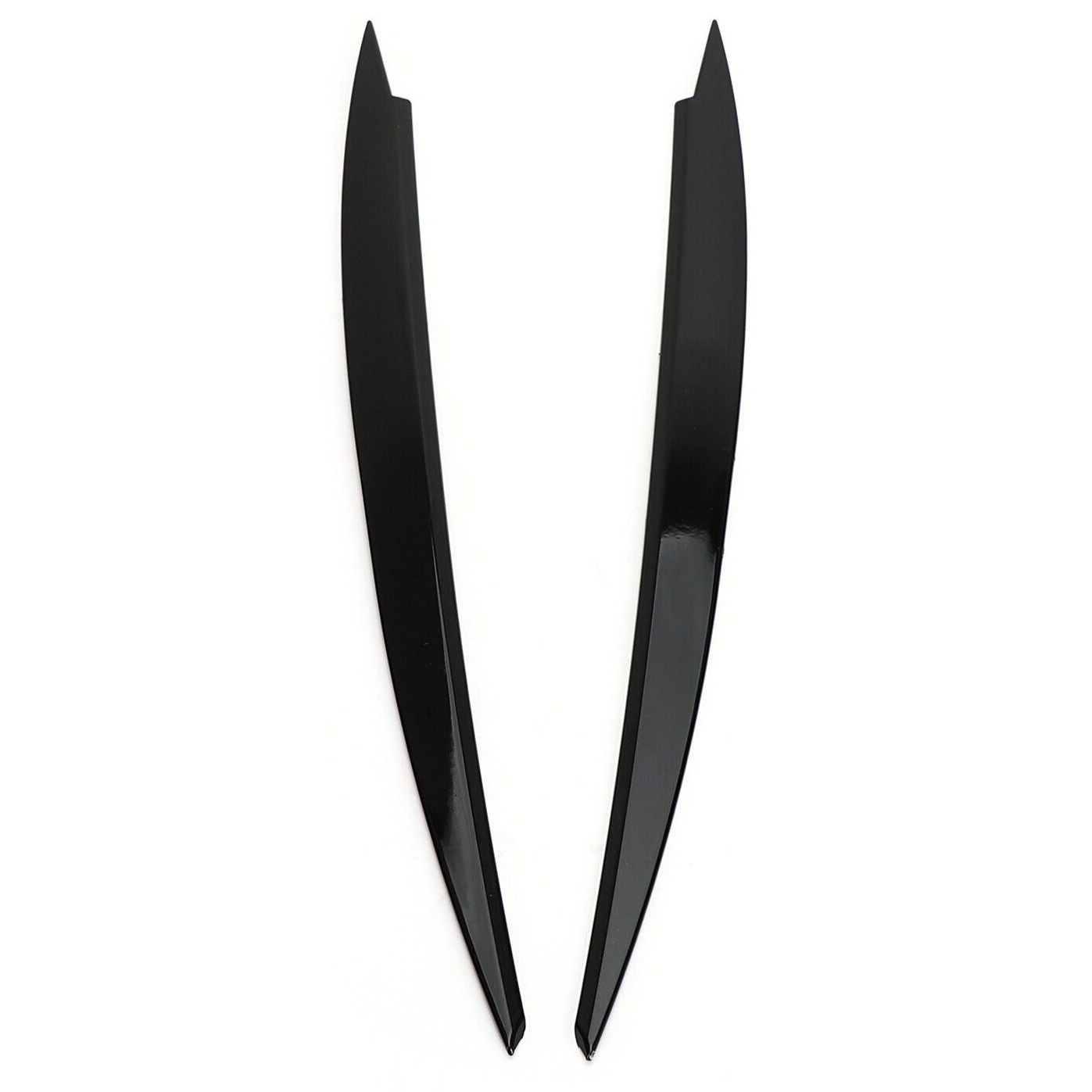 2 Sets Of - Front Headlight Eyelid Eyebrow Cover Trim Black For VW Golf MK7 Golf R