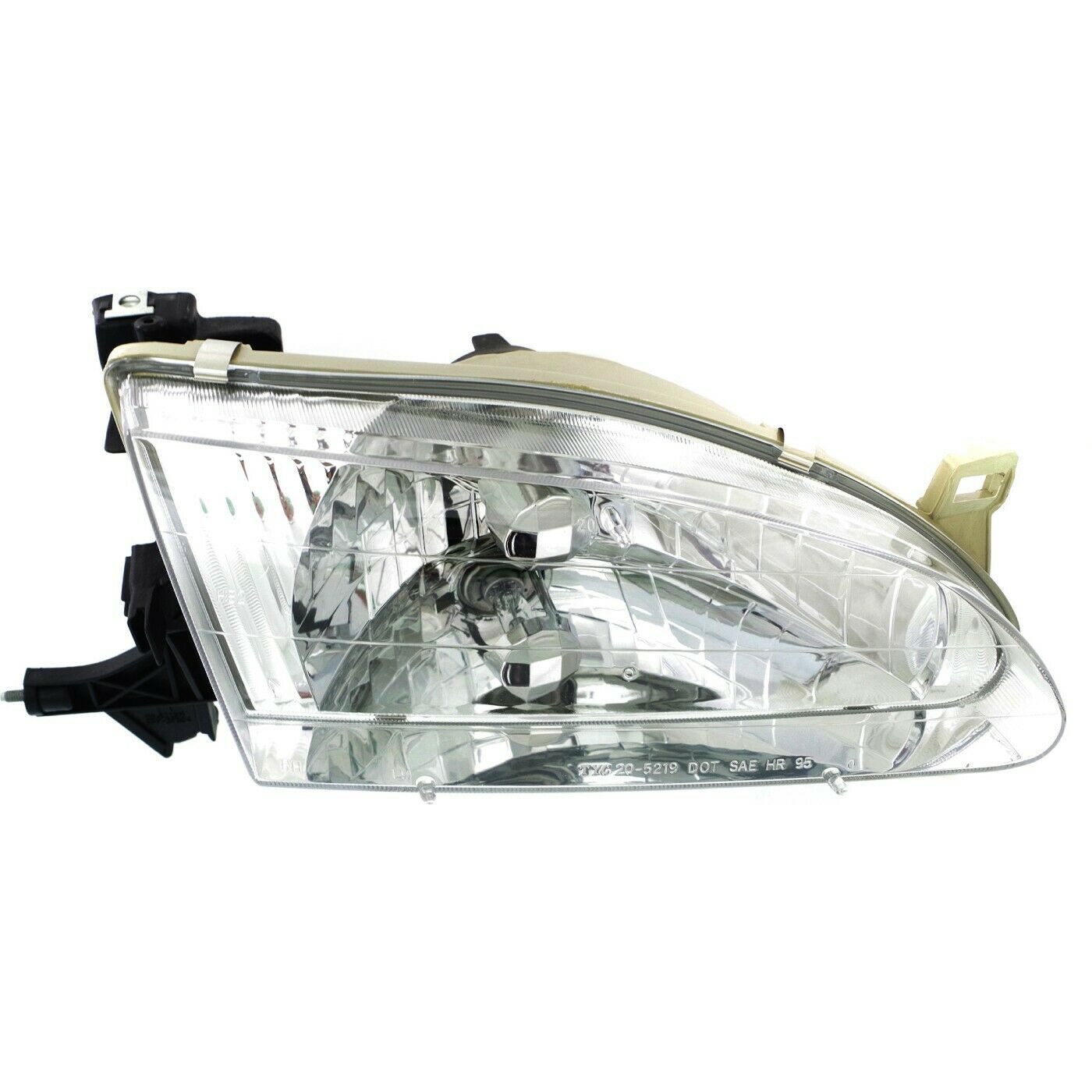 Headlights Headlamps & Corner Parking Lights Kit Set For 1998-00 Corolla Sedan