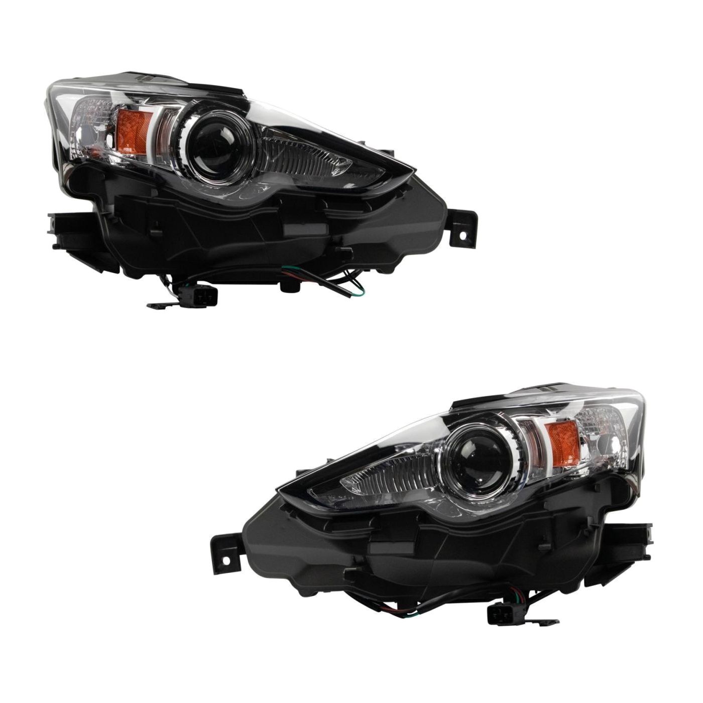 For 2014-2015 Lexus IS250 Sedan Headlights Lamp Assembly Left Right Kit Pair