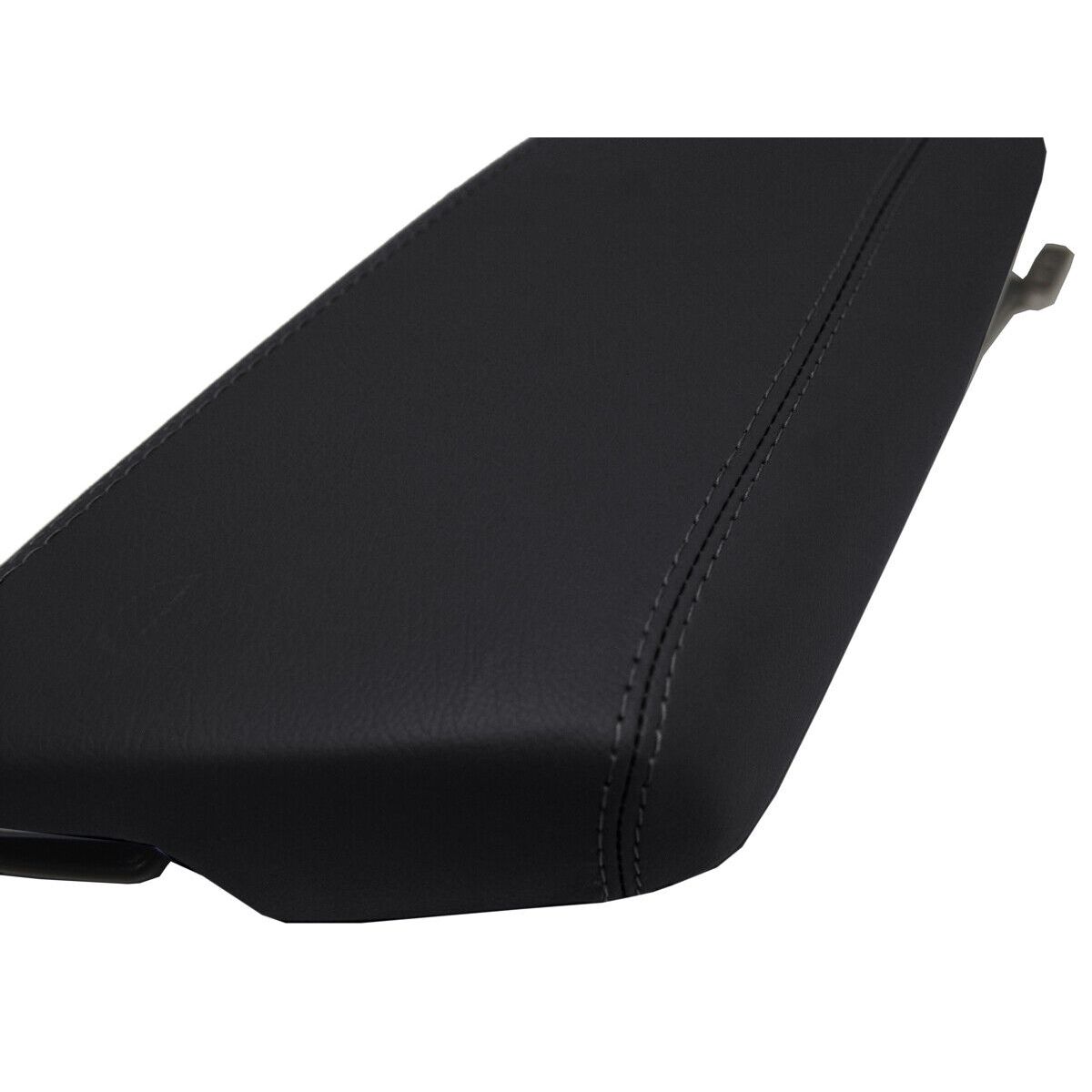Center Console Lid Armrest Cover PVC Leather For 11-15 Kia Optima Sedan Black