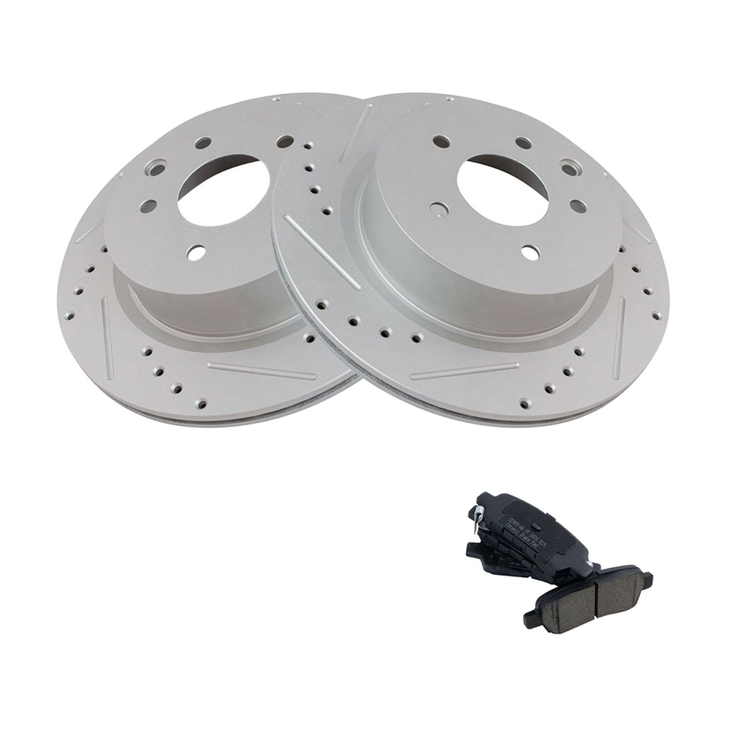 For 2012-2020 Maxima Exclusive Rear Ceramic Brake Pad & Coated Rotor Kit W/