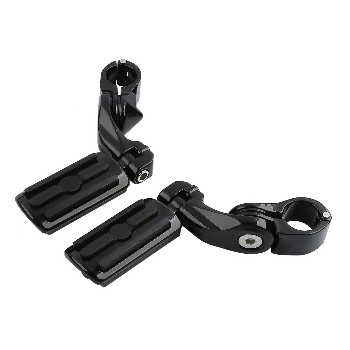 1-1/4" Universal Highway Foot Pegs Short Mount For 95-97 Bad Boy Engine Guards