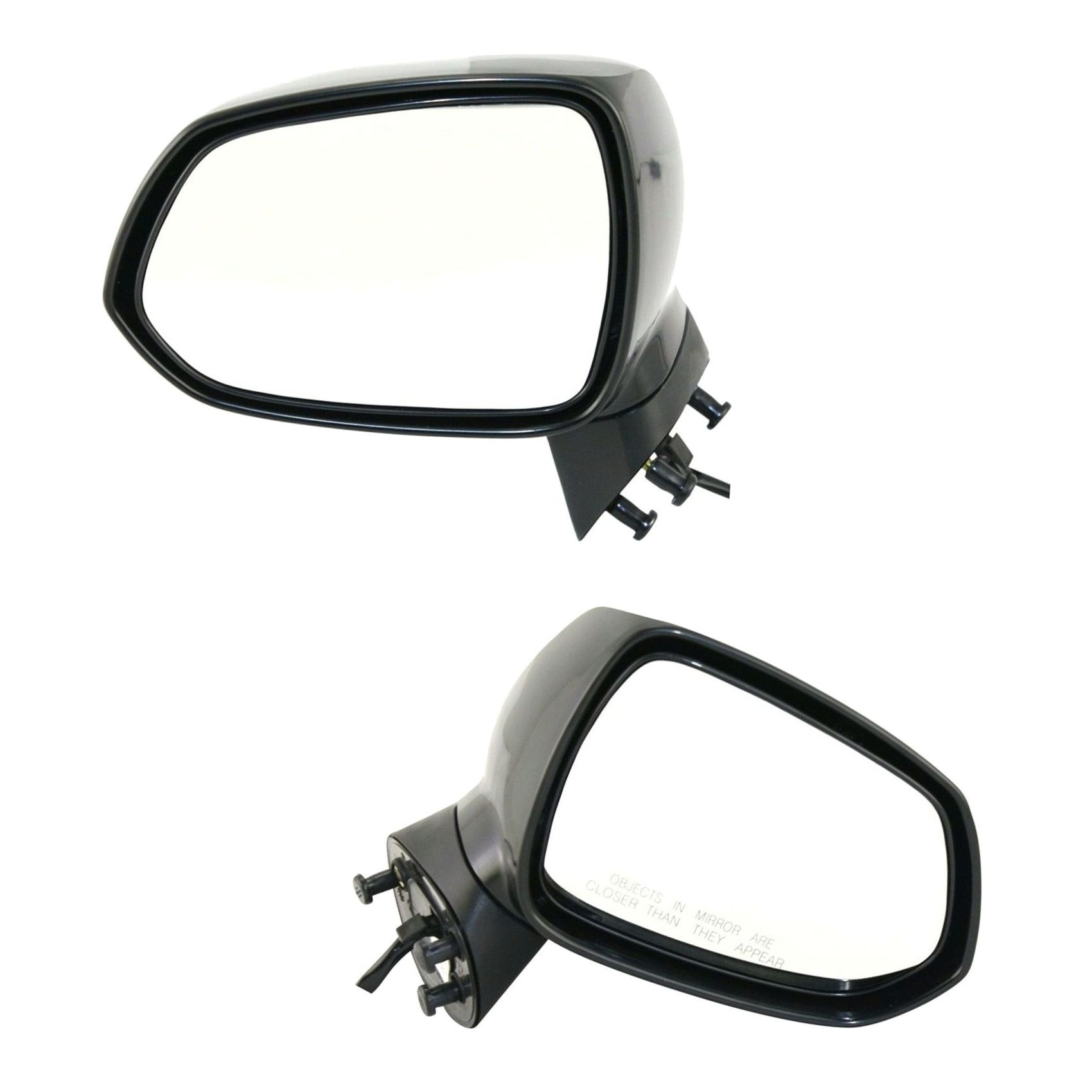 Set Of 2 Mirror Power For 07-08 Fit Hatchback Left And Right Manual Folding