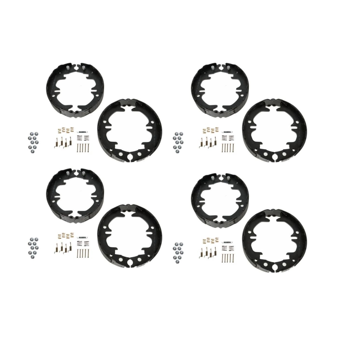 4 Sets Of - Rear Emergency Parking Brake Shoe Set W/ Hardware Kit For 1990-2012 Lexus