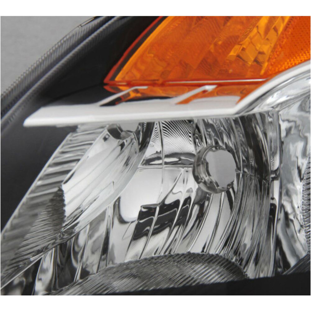 For 07-09 Nissan Altima 4Dr Sedan Black Headlights + Black Tail Lights Pair Set