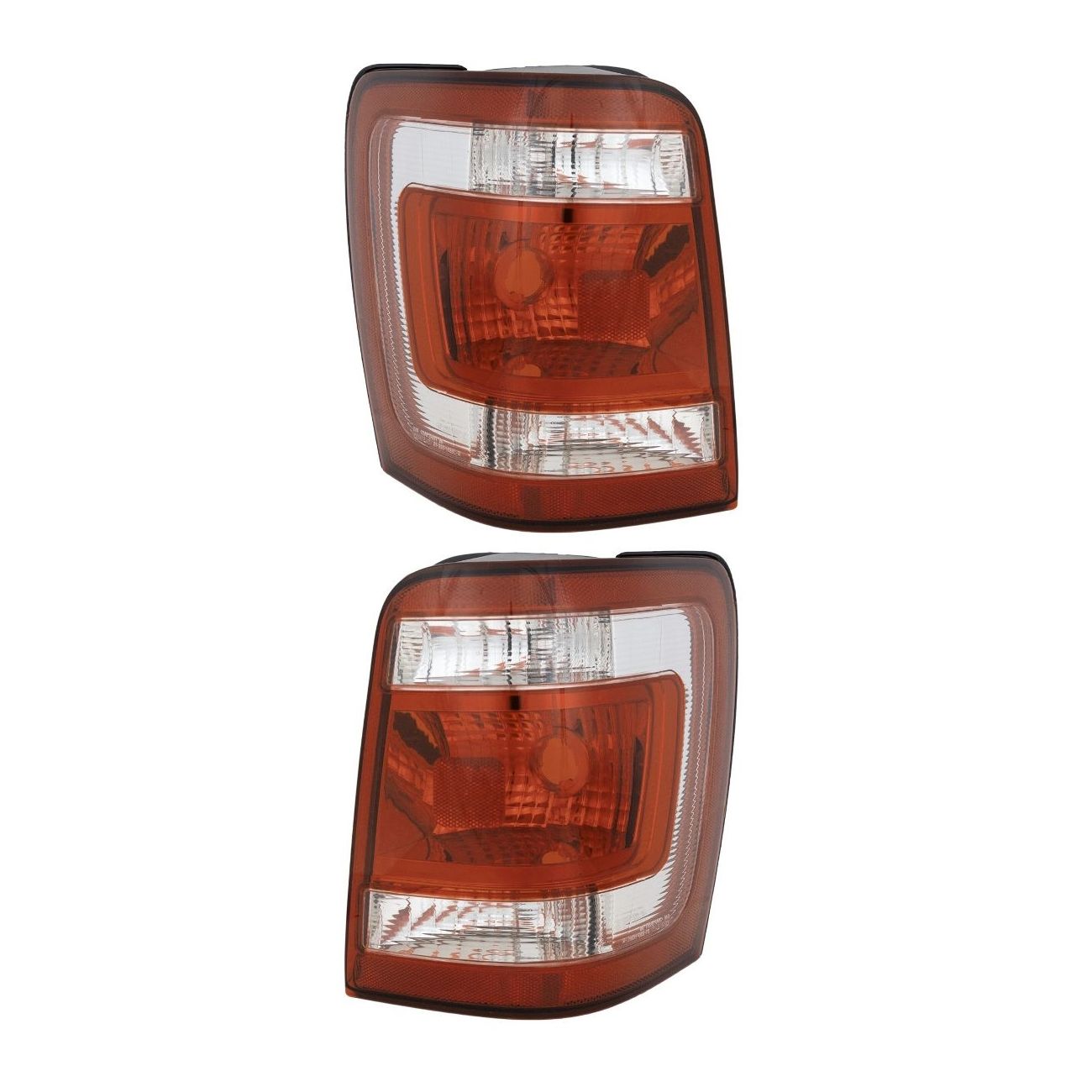 2pcs Left And Right Side Tail Light Lamp For Ford 08-12 Escape