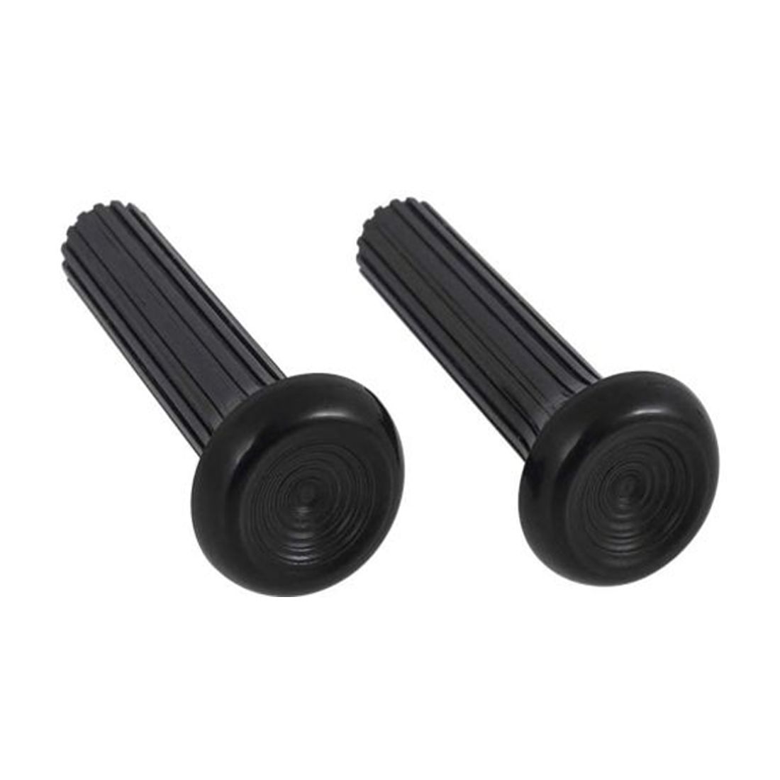 4 Sets Of - Black Ribbed Plastic Door Lock Knob Set 1968-1970 Buick Chevy Olds