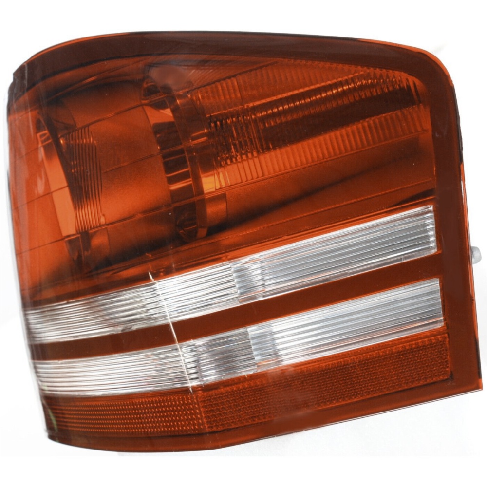 Halogen Tail Light Set For 08-10 Dodge Avenger Clear/Red Lens W/ Bulbs 2Pcs