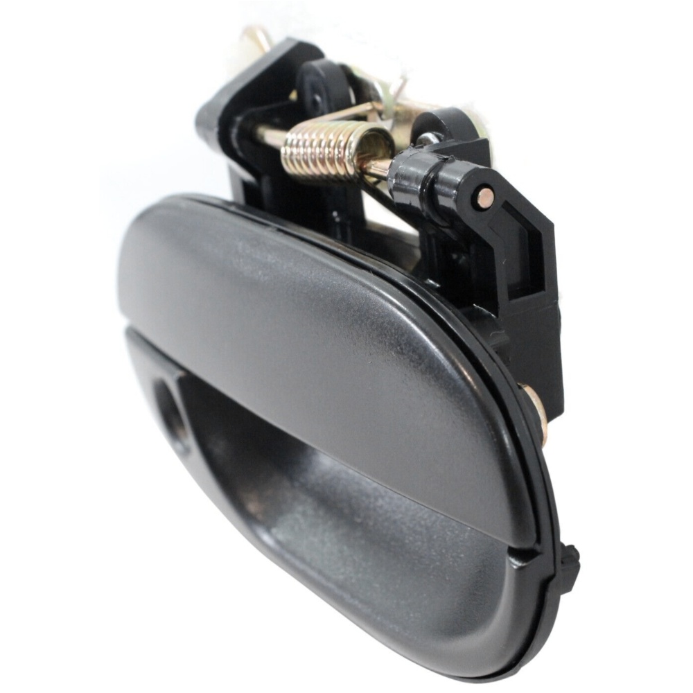 Exterior Door Handle For 1997-1999 Hyundai Accent Front Passenger Black Plastic