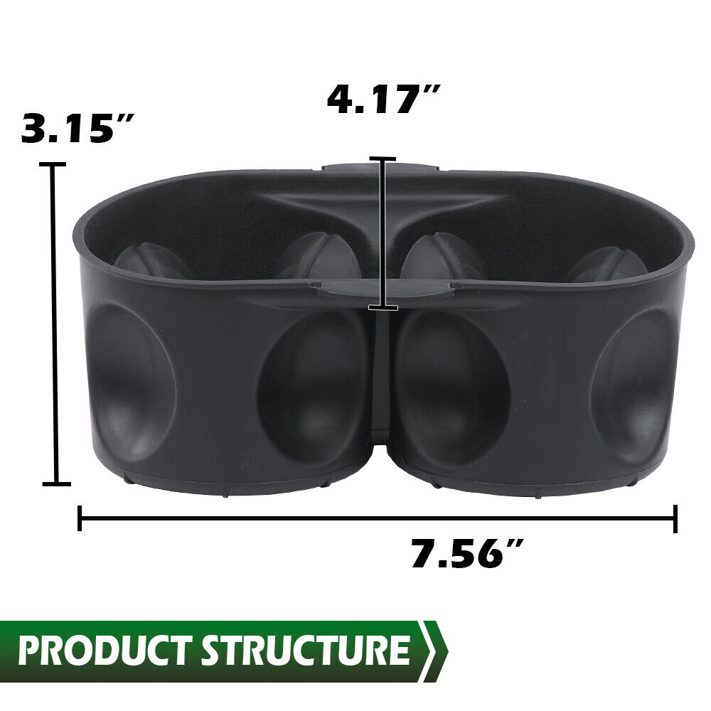 For 2014 Town & Country Base Mini Passenger Van Console Cup Holder Insert Black