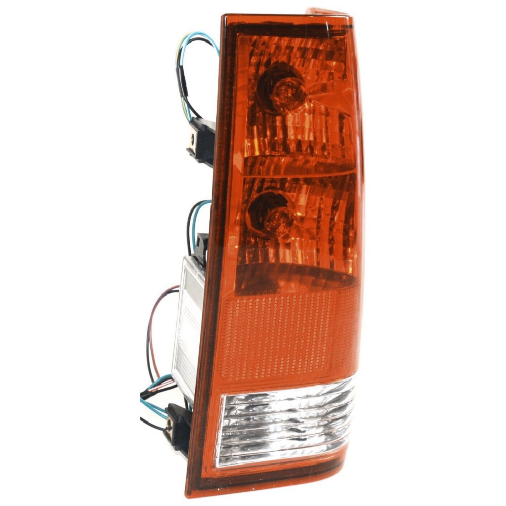 Halogen Tail Light Set For Nissan 2004-2015 Titan Clear/Red W/ Bulbs 2Pcs