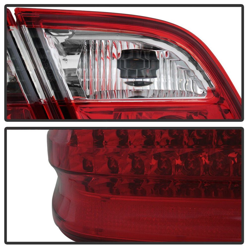 For 1996-02 Mercede-Benz W210 E300 E320 E430 E55 Red Clear LED Tail Lights Lamps