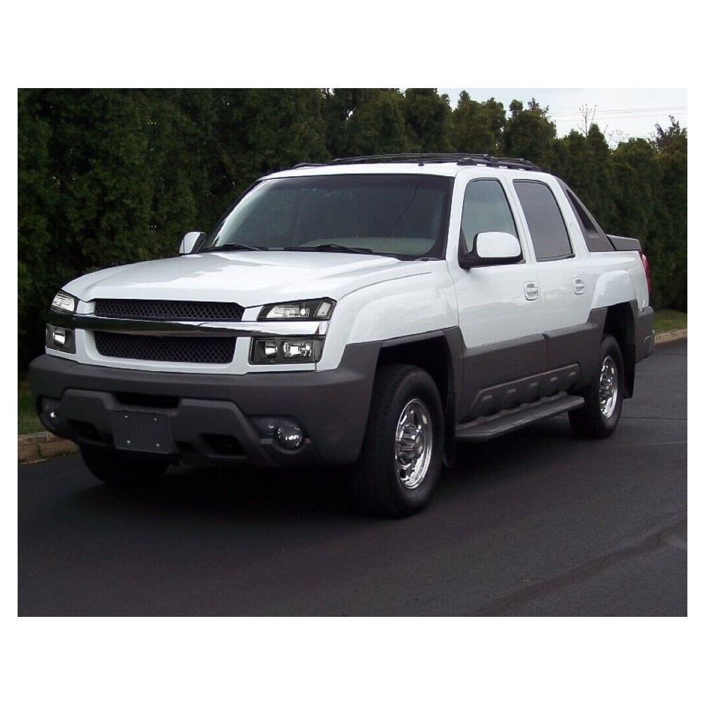 For 2002-2006 Chevy Avalanche 1500 2500 W/Body Cladding Black Headlights LH &