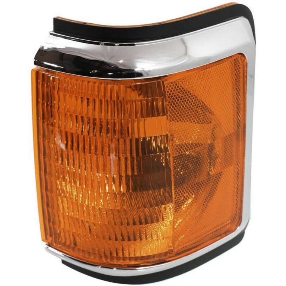 Corner Light For 1987-1991 Ford W/ Chrome Trim Set Of 2 Left & Right