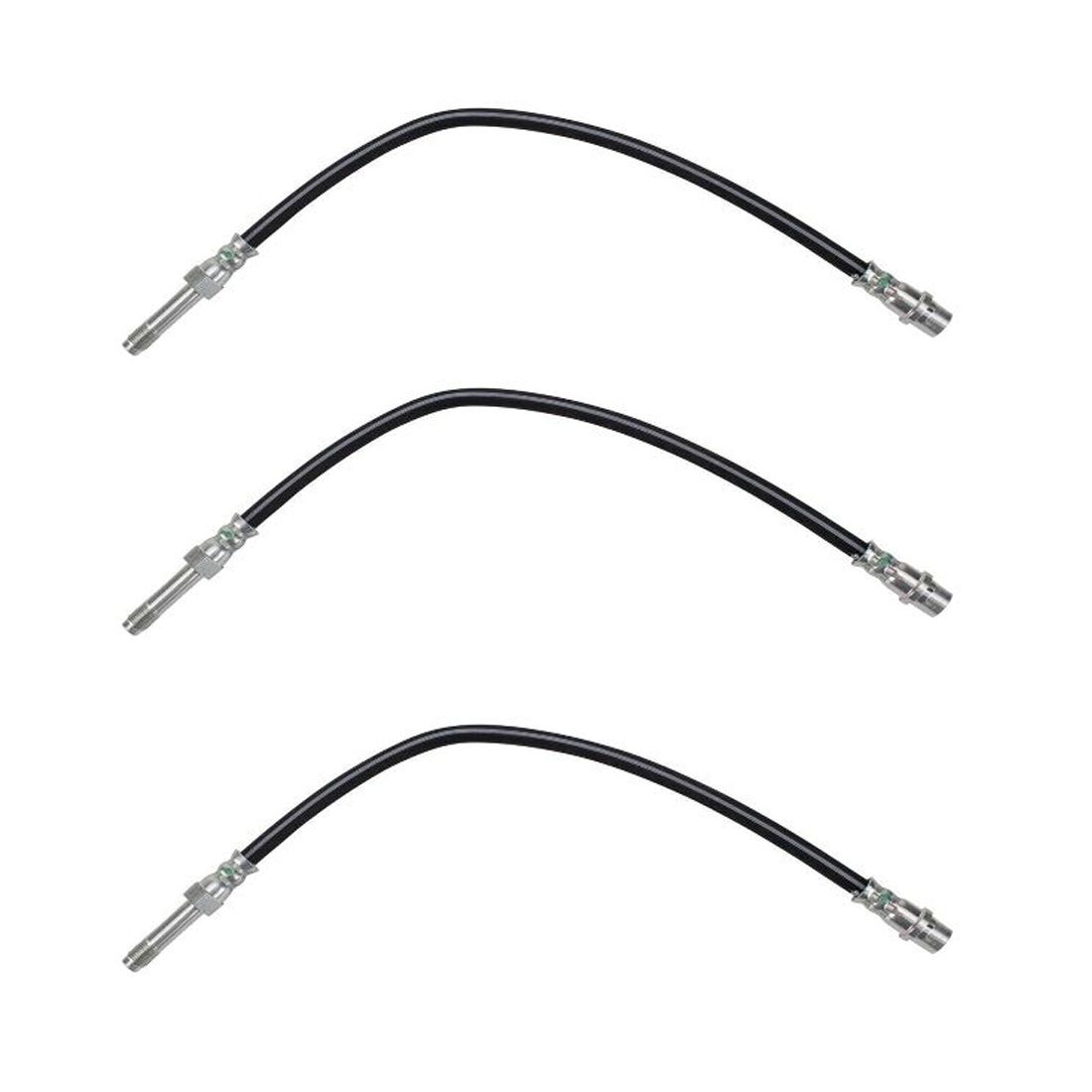 3 Sets Of - Front Left Right Rear Brake Hose For 02-06 Dodge Freightliner 12-19