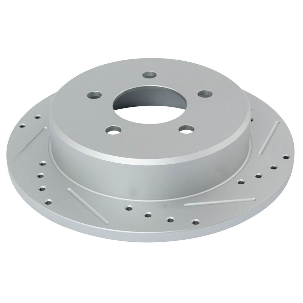Rear For 1998-2002 Ranger EV Drilled Slotted Brake Rotor & Posi Ceramic Pad Set