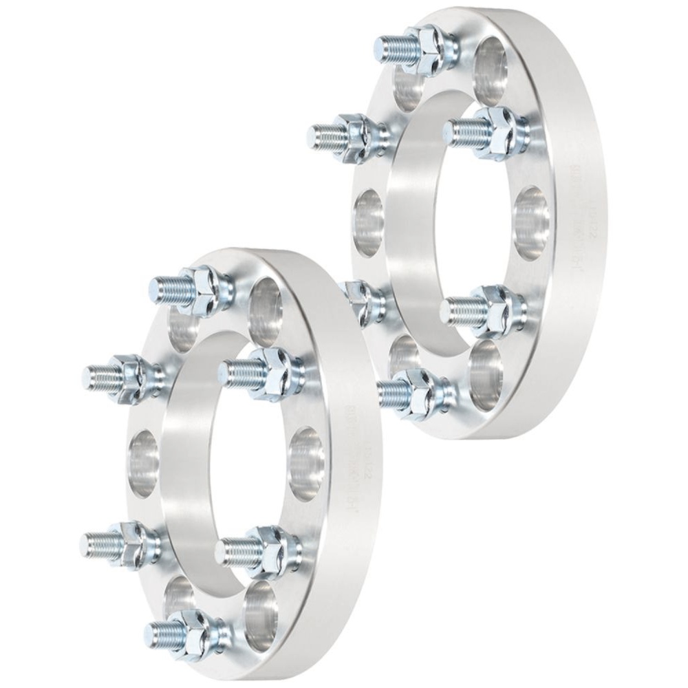 2P 1" 25mm Thick 6x5.5 6x139.7 Wheel Spacers 12x1.25 For INFINITI Nissan