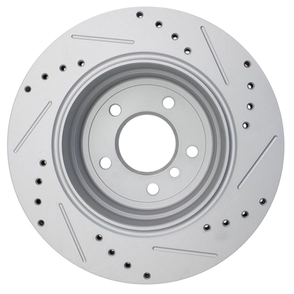 For 06-07 BMW 525xi Base Sedan Brake Rotor Drilled & Slotted G-Coated Rear Pair