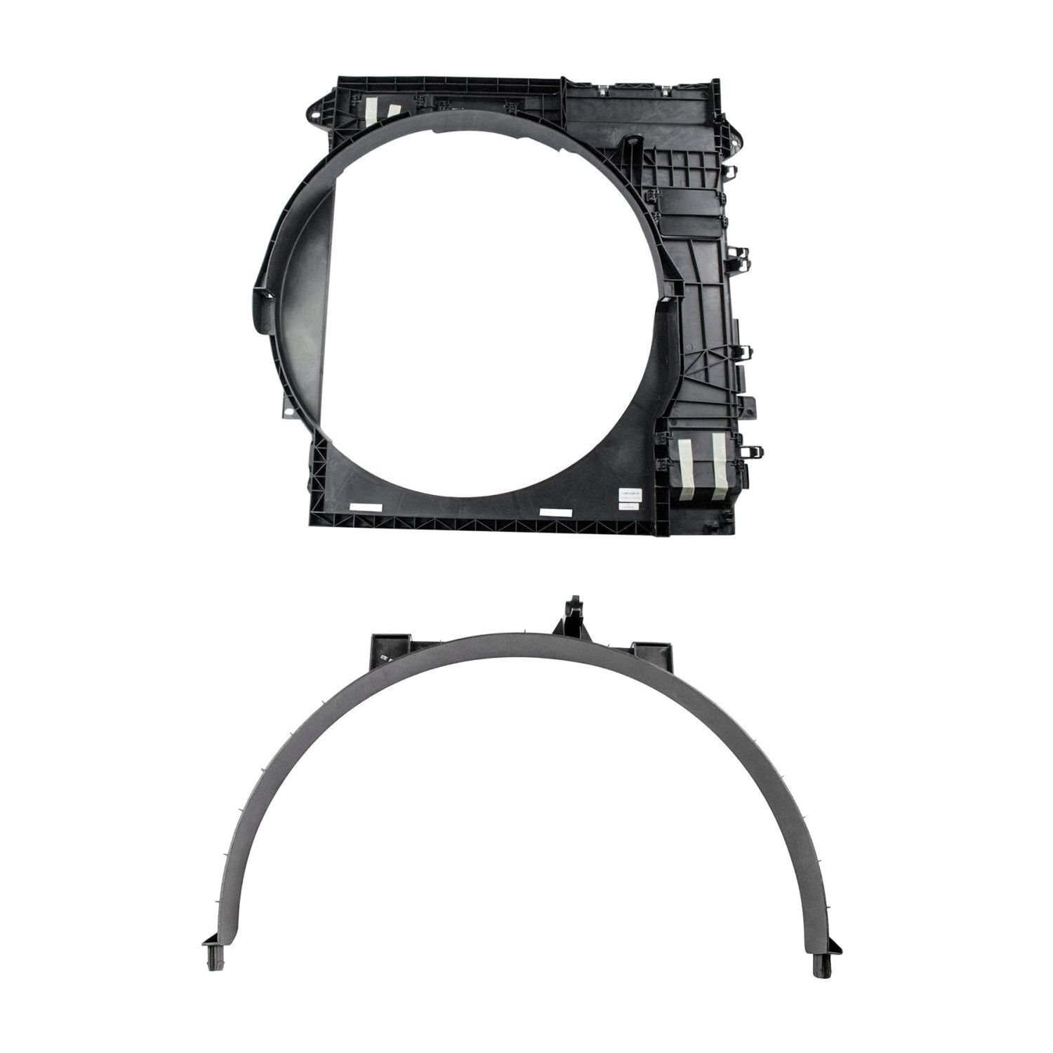 For 2011-2013 QX56 2-pc Upper & Lower Engine Cooling Radiator Fan Shroud Kit