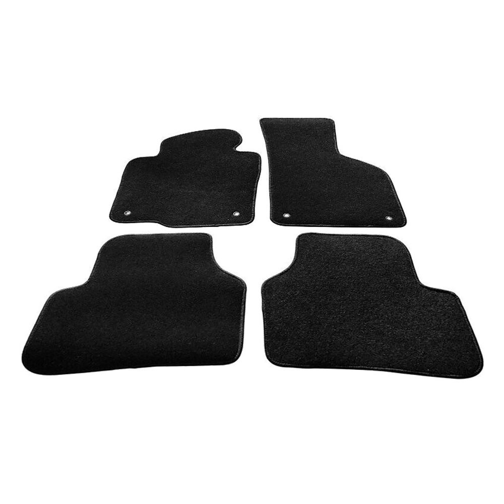 For 17 Volkswagen CC Edicion Especial Floor Mats Nylon Black Auto Carpets 4PCS