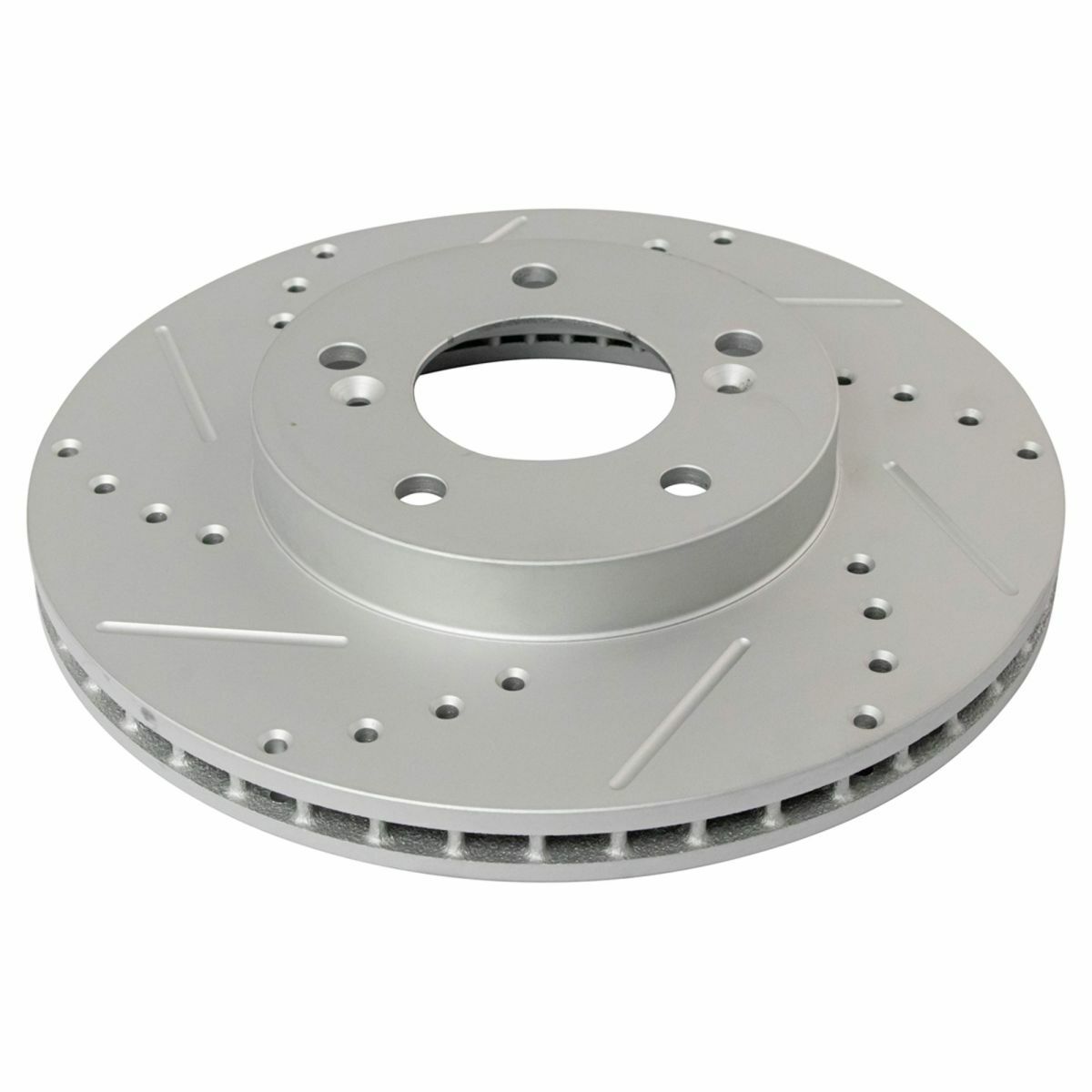 Performance Drilled & Slotted Front G-Coated Disc Brake Rotor Pair