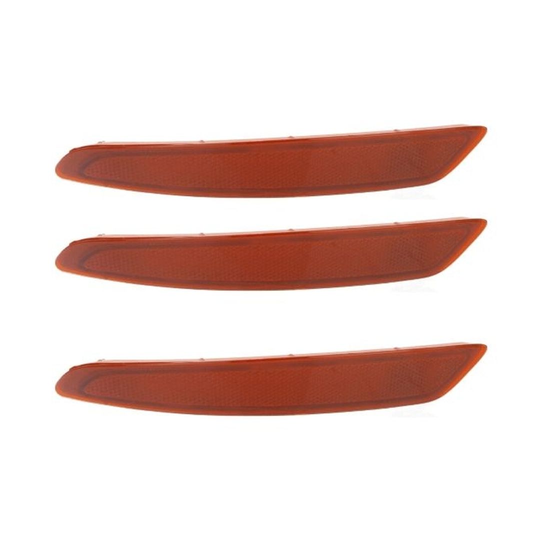 3 Sets Of - For Fiesta Bumper Face Bar Reflector Light Lamp Rear Driver Left Side