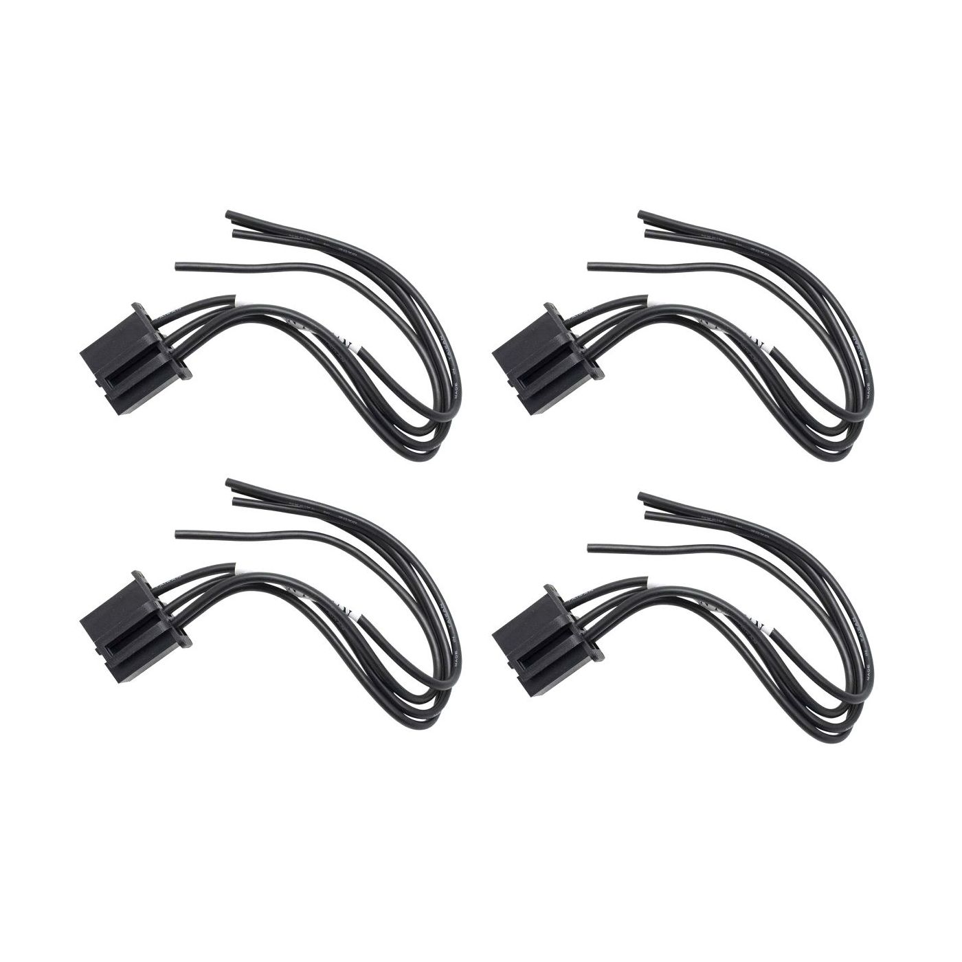4 Sets Of - 973-307 Blower Motor Resistor Connector Plug Pigtail Mercury