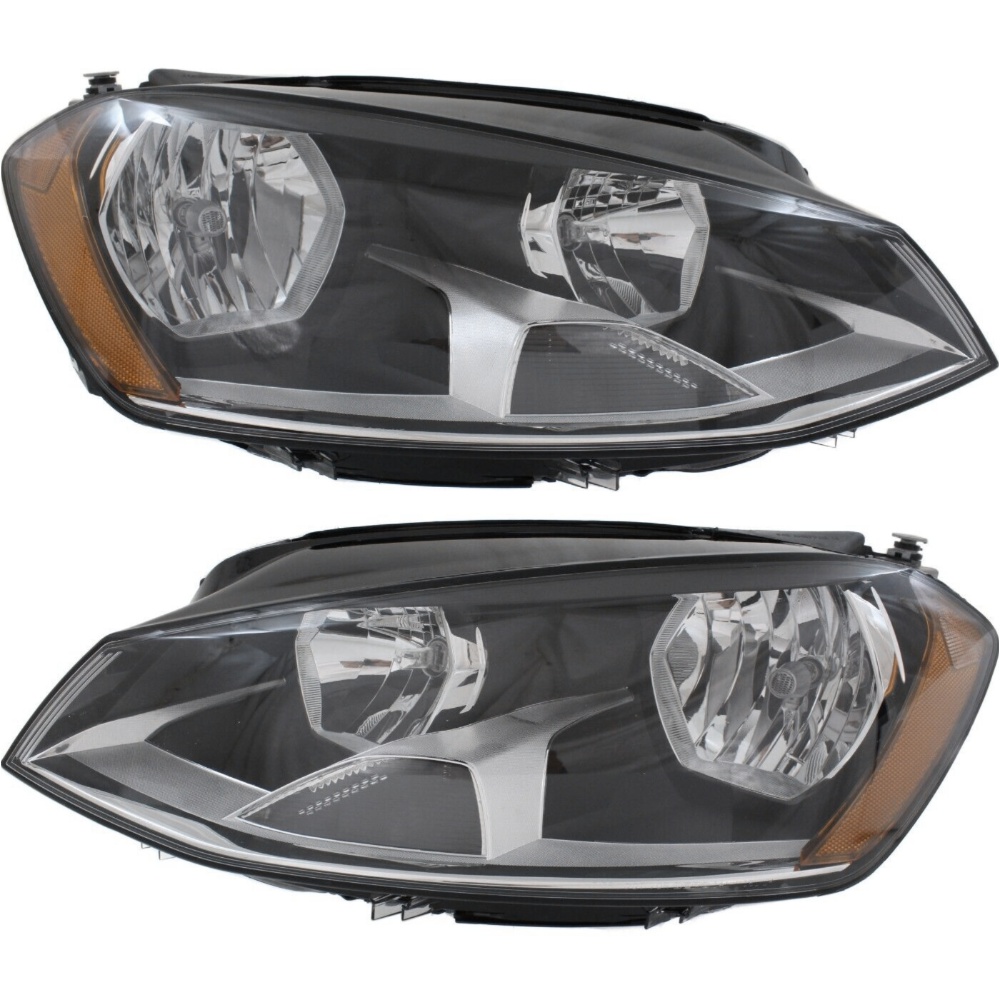 Headlight For Alltrack GTI Golf SportWagen Left Right Clear Lens Halogen