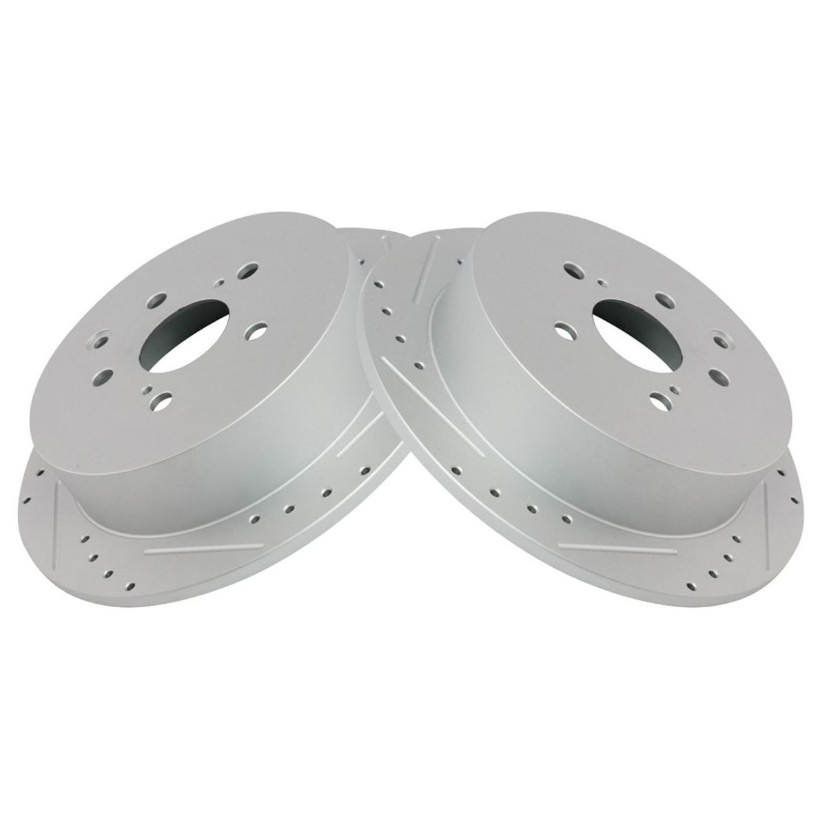 Front Rear For 2013-2015 RX350 F Sport Drilled Slotted Coated Rotors W/Fluids
