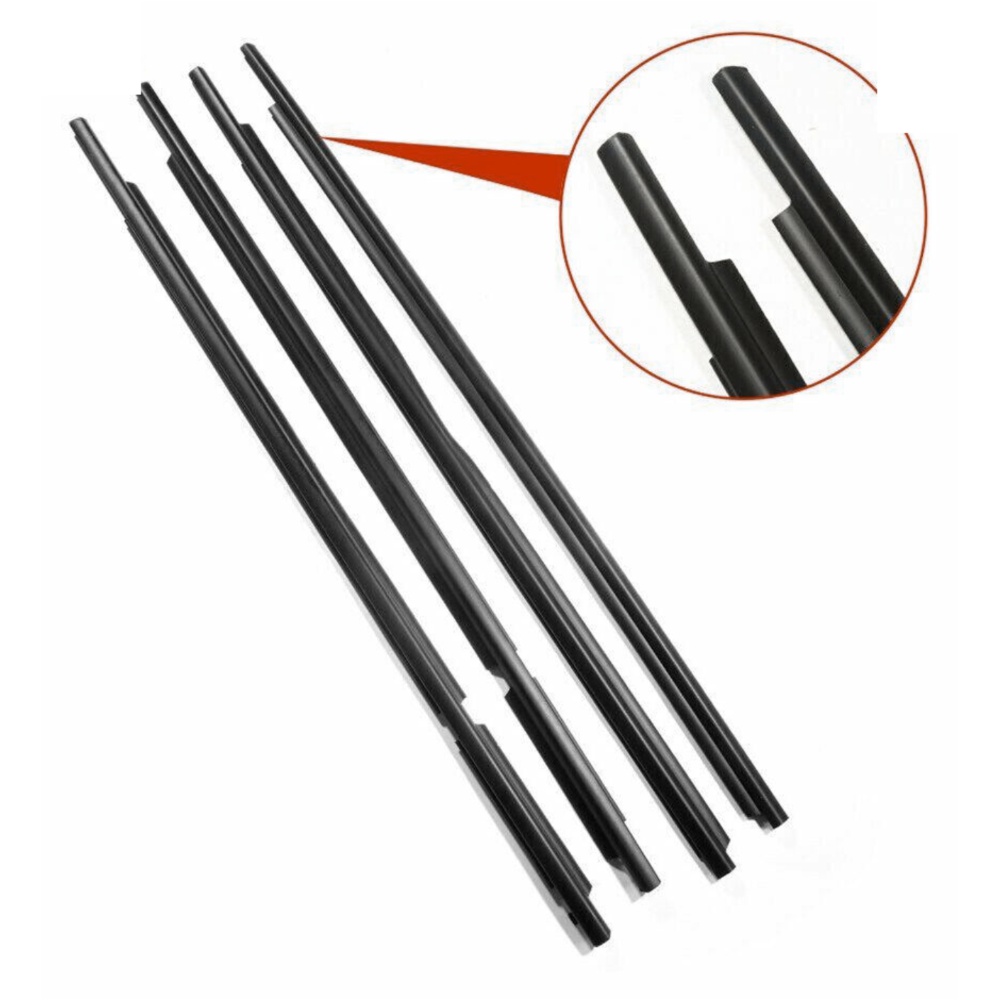 Car Weatherstrip Window Moulding Trim Seal Belt 4pcs For 03-09 Lexus GX470 Base